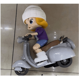 Muñeca en moto