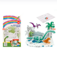 MAQUETA PARA PINTAR DE DINOSAURIOS