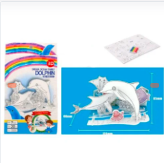MAQUETA PARA PINTAR DE DELFIN