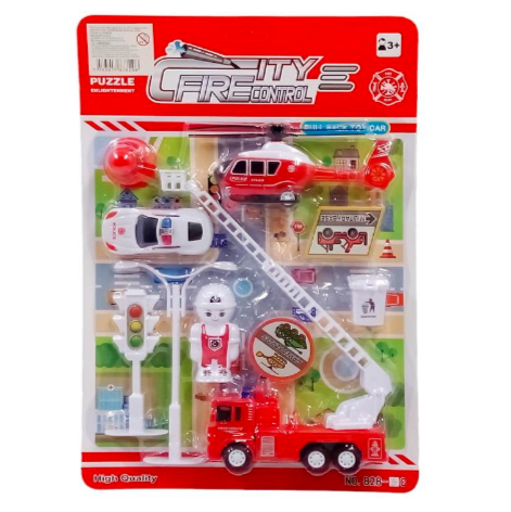 Set De Bomberos A Friccion Para Niños