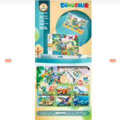 CAJA DE BLOQUES DE DINOSAURIOS