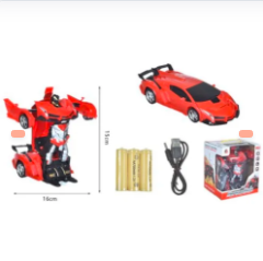 COCHE TRANSFORMER CON BATERIA RECARGABLE