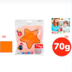 ARCILLA PARA NIÑOS COLOR NARANJA
