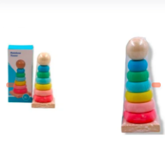 PIRAMIDE DE ANILLOS PARA NIÑOS