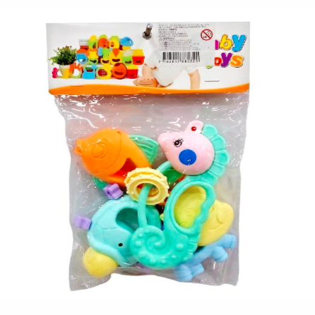 Cascabel Plastico Set De 4 Pzas