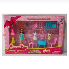 SET MUÑECA CON VAJILLA