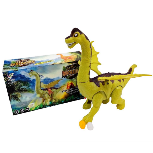 Dinosaurio A Pila Con Luz Y Musica