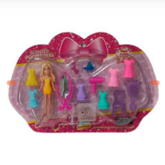 MUÑECA CON ACCESORIOS